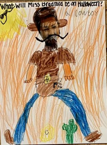 a cowboy costume drawing