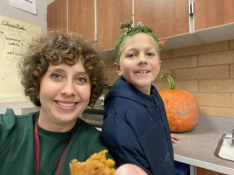 Mrs. Knoebel and son