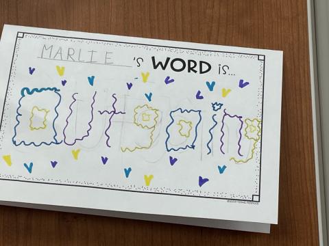 Marlie's word is outgoing