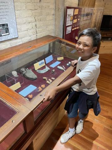 Student at Museum at Camp Floyd