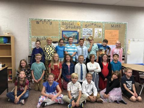 Miss Harness' class ready to go to the symphony