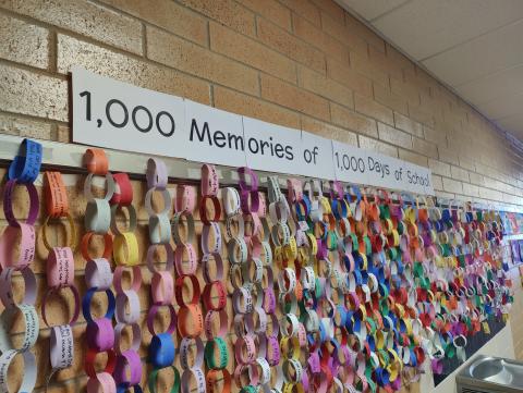 1000 memories paper chain