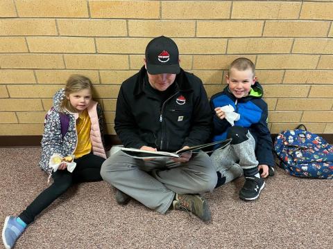 Families reading together