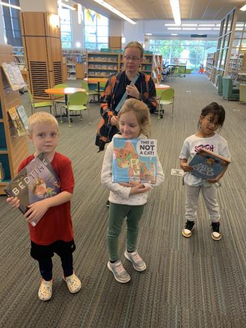 Ms. Webbers Class visits the library