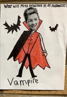 a vampire costume drawing