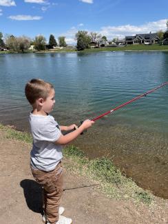 Fishing at Salem Pond