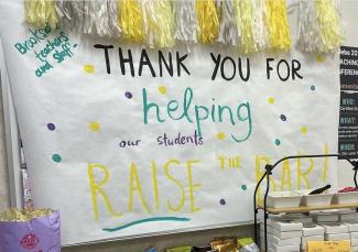 Thank you for helping our students raise the bar.